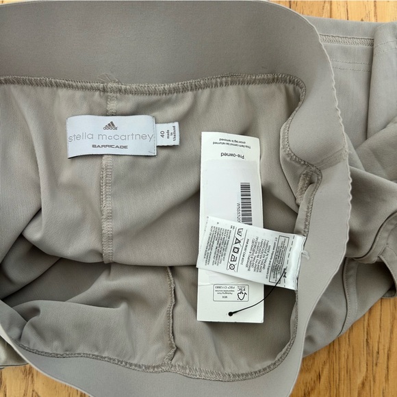 Adidas by Stella McCartney Barricade Shorts size 40 or 6 Training Shorts Beige - Picture 5 of 5